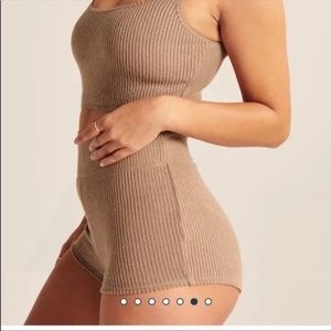 Abercrombie Cozy Lounge Tap Shorts, Dusty Pink, XS, NWT